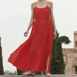 Sheffon red maxi dress
